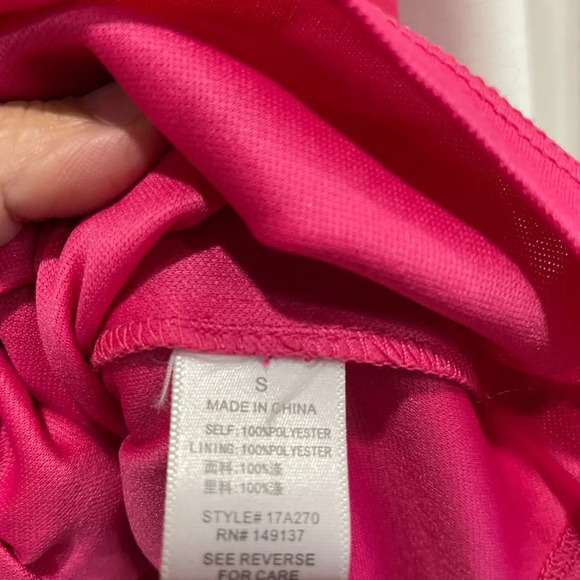 Womens Hyfve Boutique Dress Size Small Pink High Neck - Picture 3 of 5